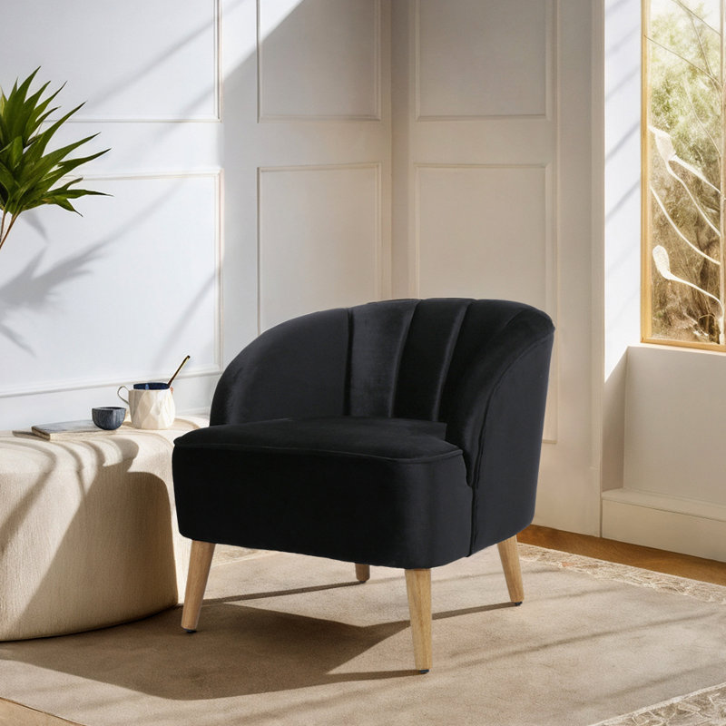 Fauteuil Aaraon, Velours mauve