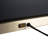 Trina Table Lamp - 30", Ebony Wood Finish, Weathered Brass, White Linen Shade, 3-Way Switch