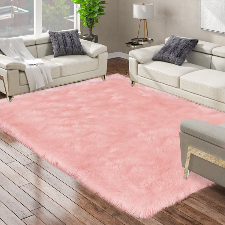 Chiemeka Faux Sheepskin Indoor Rug