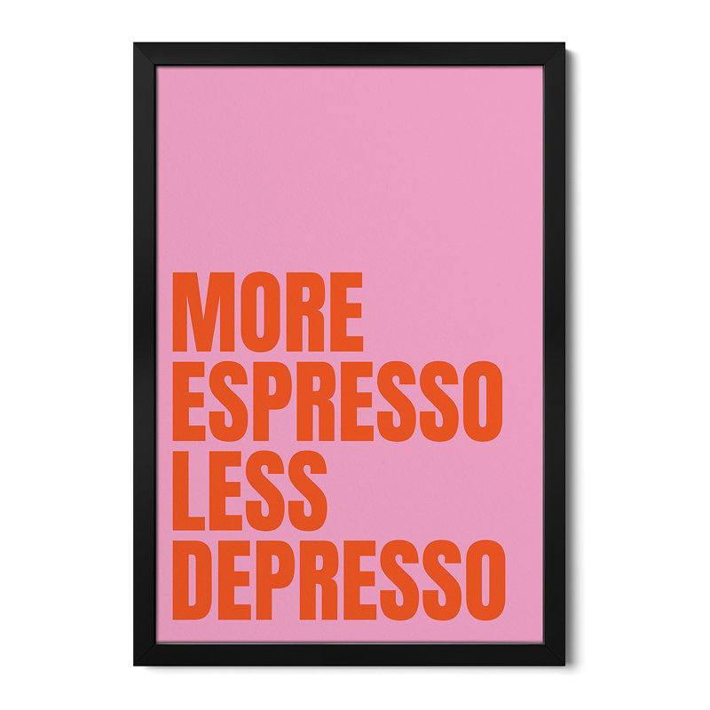 «Caffeine Vibes», reproduction d'art mural, affiche de galerie, H 32 po x l 24 po