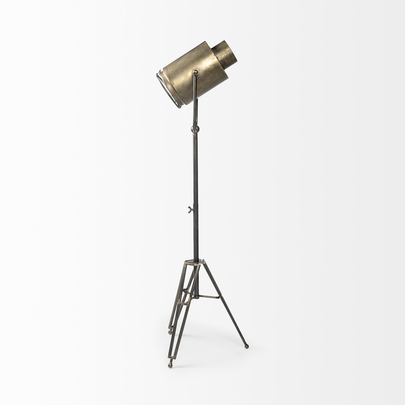 Tripod Floor Lamp, Gold