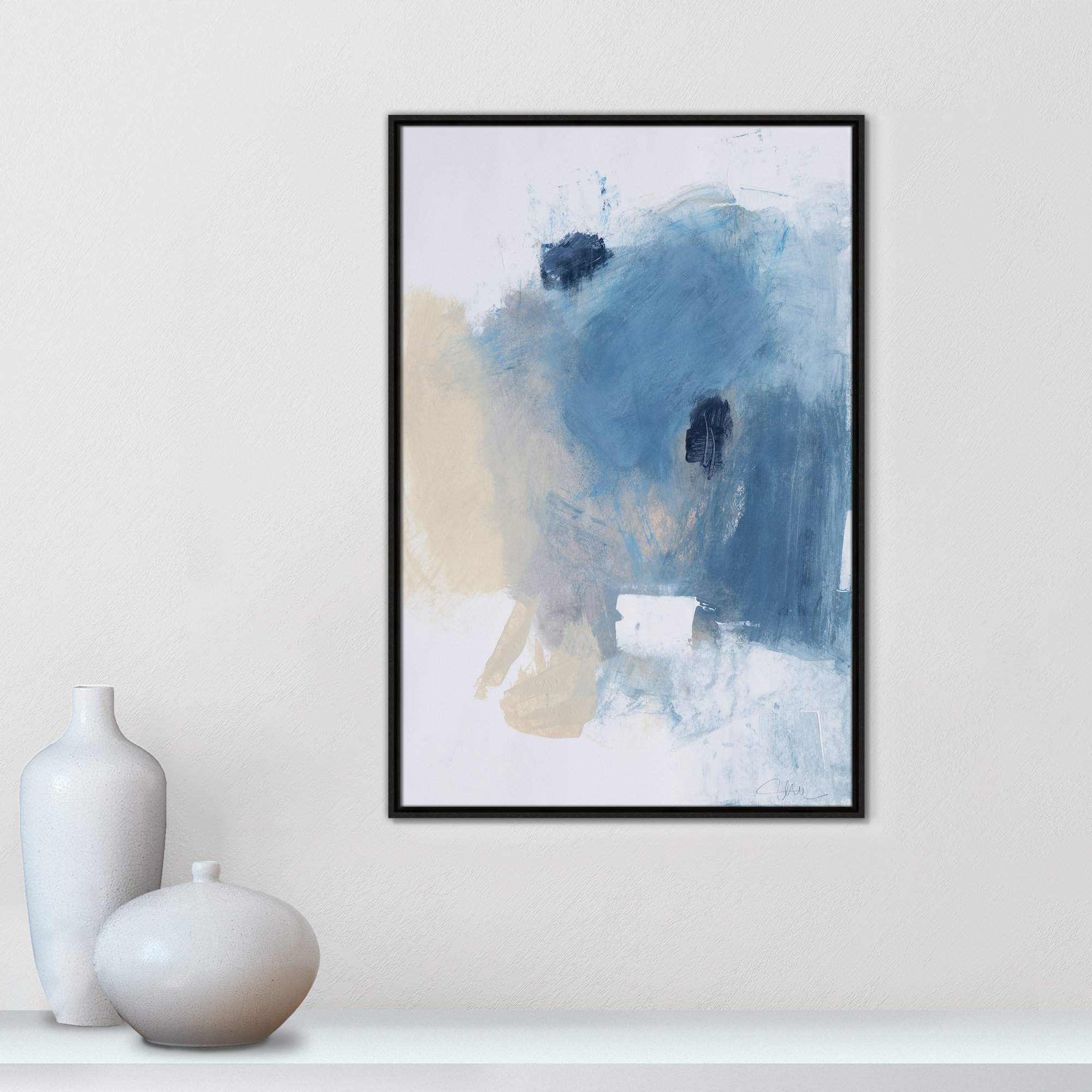 Coastal Carnival I Print by Casa Fine Arts, No Mat, Espresso Floater Framed Canvas, 37.5" H x 25.5" W x 2" D