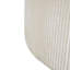 Rond avec revêtement en velours côtelé beige - 30,85 x 16,71, siège confortable en mousse dense et système de ressorts, pièce de décor polyvalente revêtue de 30,50 de large, profonde, 16,25 de haut, élégance minimaliste, parfaite