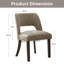 Chaise de salle à manger rembourrée en similicuir (ensemble de 4)-1515530757-1515486731