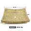 Lavabo vasque rectangulaire en marbre fossile 18 po - Lavabo en pierre naturelle - Lavabo moderne poli