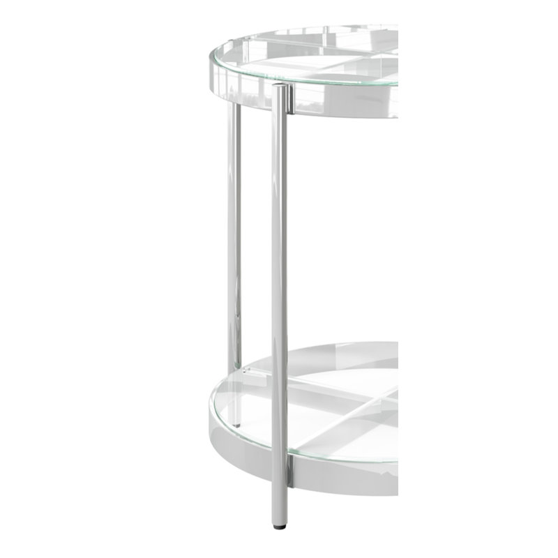 Ava-Jayne Glass Top End Table