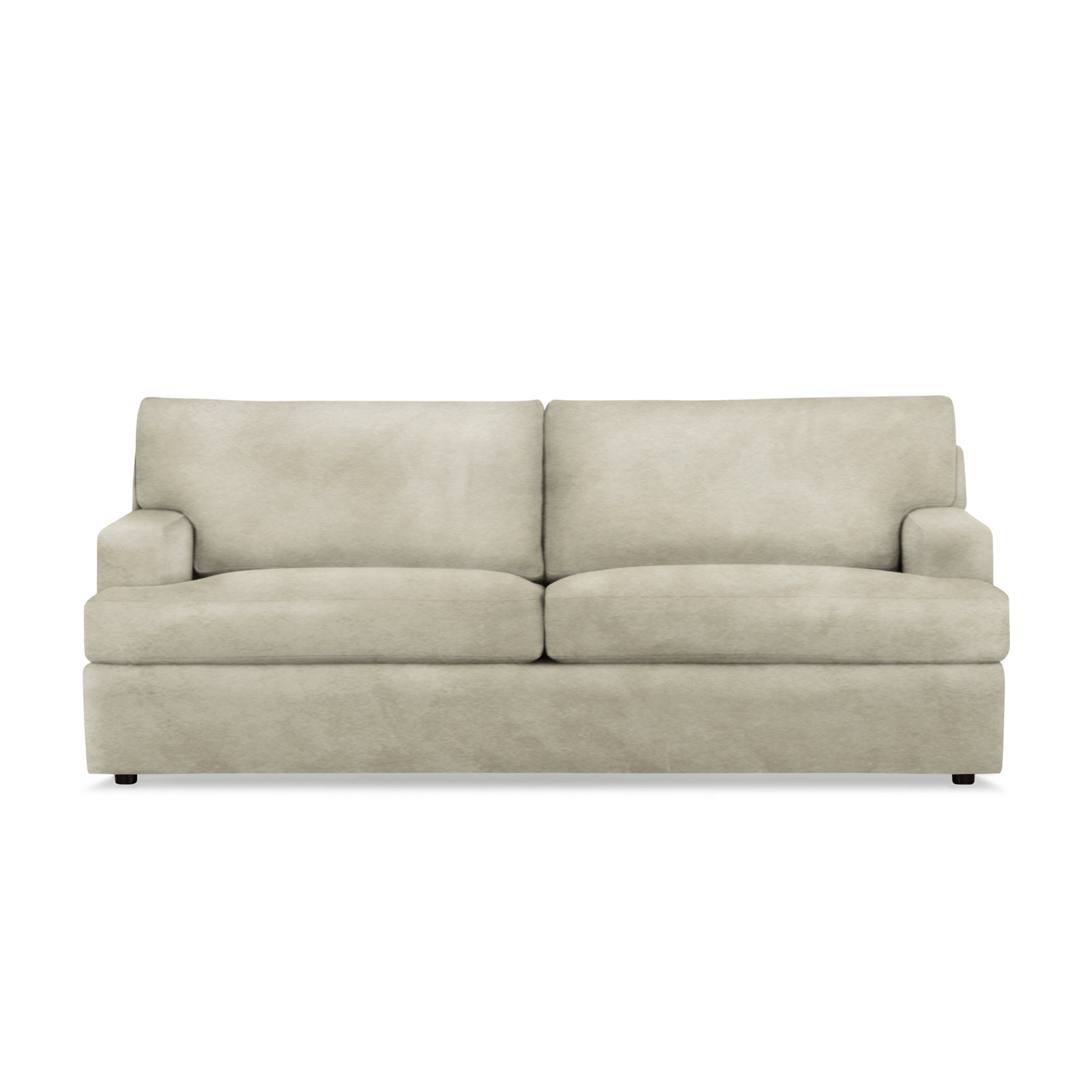 Cleo 84" Upholstered Custom Sofa, Bella Beach Performance Velvet