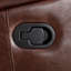  Fauteuil inclinable manuel en cuir véritable de 38,98 po (4 pièces) moderne et respirant