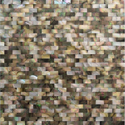 11.4" x 11.9" Seashell  Wall Floor Use Tile