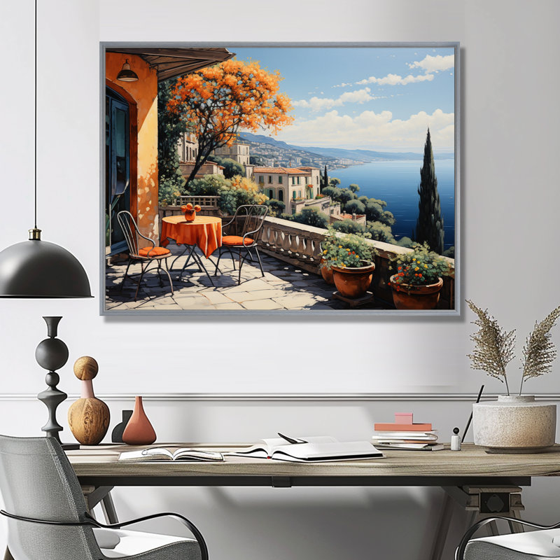Marlye French French Bliss In Provence III - France, art mural encadré, H 34 po x l 44 po x P 1,5 po, Encadrement argenté