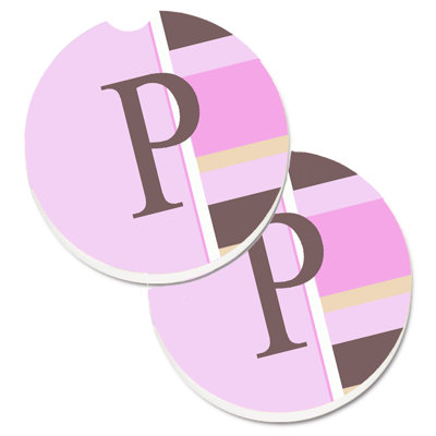 Sous-verre voiture monogramme initial