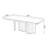 Nut-brown Rectangular Solid Wood Writing desk-1800269203