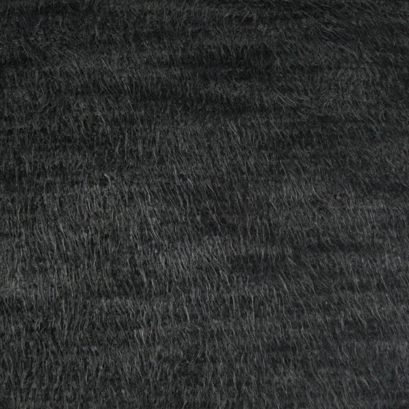 Fozzie Square Pillow Cover & Insert, Ebony, Square 22"