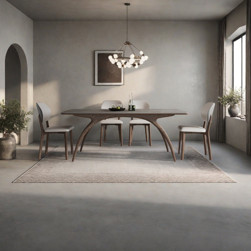 Table de salle à manger haut de gamme luxueuse, H 29,52 po x L 70,86 po x l 31,49 po