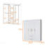 Armoire blanche 2 portes tout-en-un