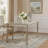 Jharana Extendable Glass Top Solid Wood Base Dining Table
