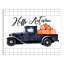 «Hello Autumn Pumpkin Truck», peinture sur toile