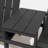 Danese 2-Person Outdoor Adirondack Chair Tête-à-Tête Bench Loveseat Built-In Connecting Table-113257817
