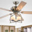 Ventilateur de plafond standard à 5 pales de 52 po avec télécommande et ensemble d'éclairage inclus Tyreke