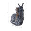 Statue de jardin ludique grenouille sur pied - pièce décorative ou sculpture d'extérieur pour patio ou jardin - 19 po, gris