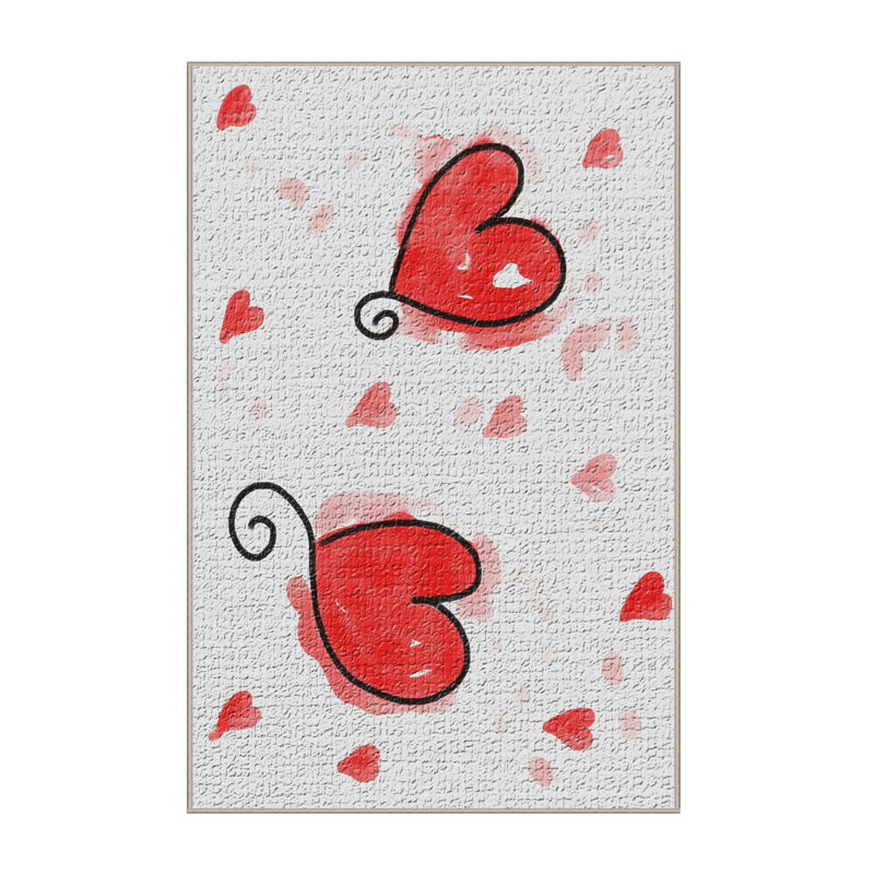 Tapis rouge Hearts, Rectangle 3 pi x 5 pi