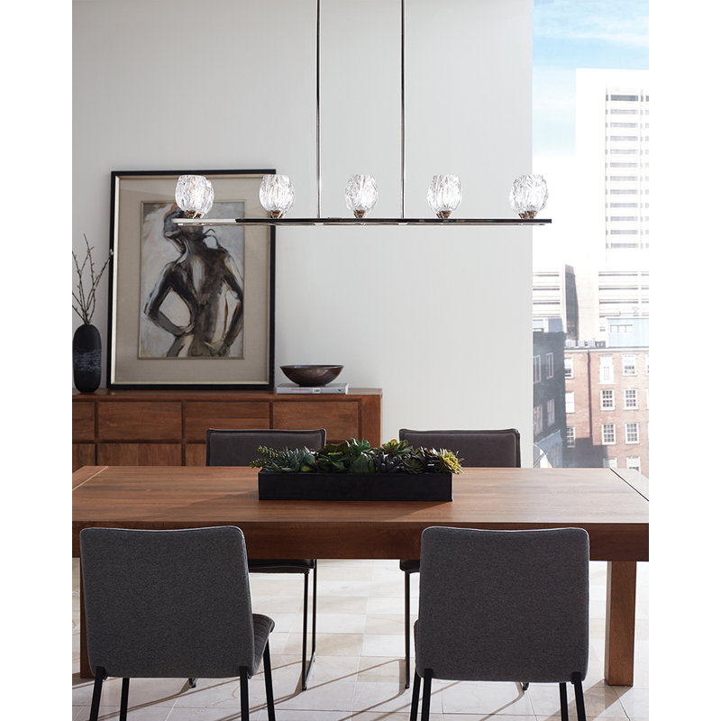 Tyne 10 - Light Polished Nickel Kitchen Island Pendant