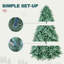 Arbre de Noël artificiel épinette bleue non éclairé-247867736