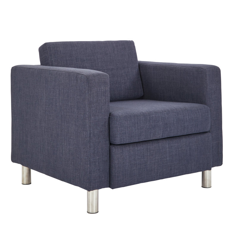 Desantiago Upholstered Armchair, Navy Fabric