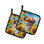 Caroline's Treasures In Sunflowers Floral Polyester Potholder Set