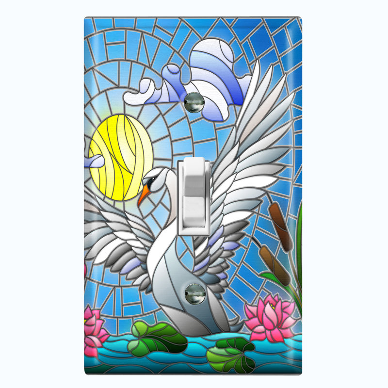 Plaque murale Dove Tile Sun Lake Flowers
