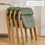 Ensemble de 4 chaises pliantes rembourrées Modern-130036934-130036931
