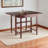 Marlar 3-Pc Drop Leaf Solid Wood Dining Set in Brown, 34.7'' H X 16.6'' W X 18.34"D