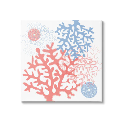 "Abstract Coral And Urchins" par Martina Pavlova sur toile