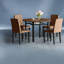 Ensembles de tables de salle à manger modernes en bois brun avec rangement pour la maison et la cuisine