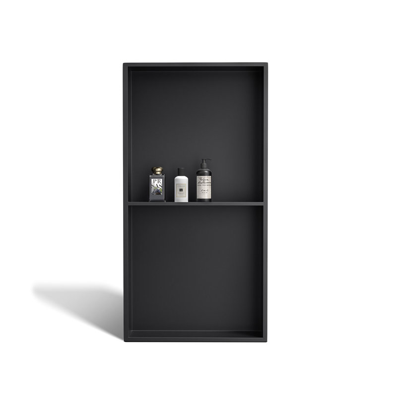 Niche de mur de douche en acier inoxydable 12 po x 24 po Alayna