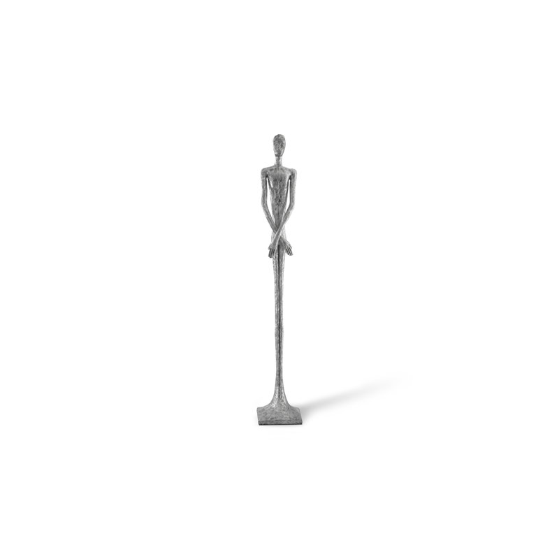 Statue de Lloyd Lloyd, H 84 po x l 16 po x P 13 po, Argent