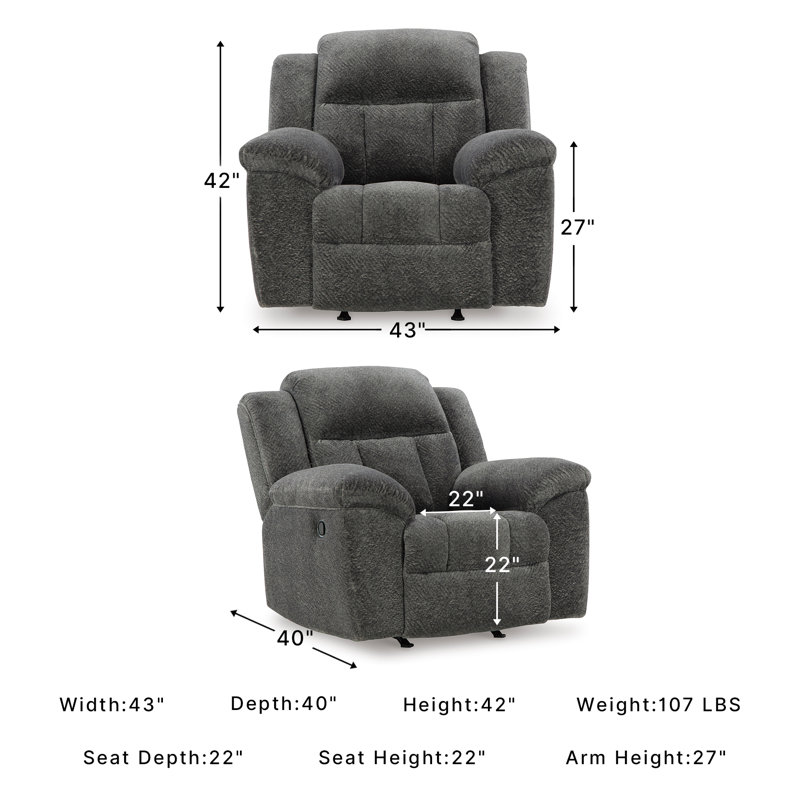 Senita Recliner, Grey
