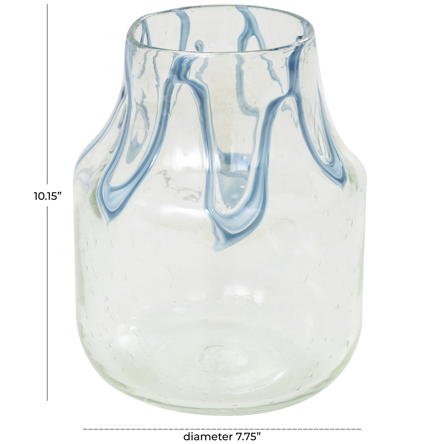 Fahey Handmade Table Vase, 10.15"H x 7.75"W x 7.75"D