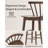 Modern Windsor Counter Stool - Solid Wood & 300Lb Capacity-838719597