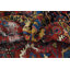 Tapis traditionnel pré-1900 à teinture végétale 7 x 10