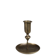 Brass Candleholder Brass Candlestick Brass Taper Candlestick Tall Brass  Candleholder Beehive Shape Made in Korea 373 