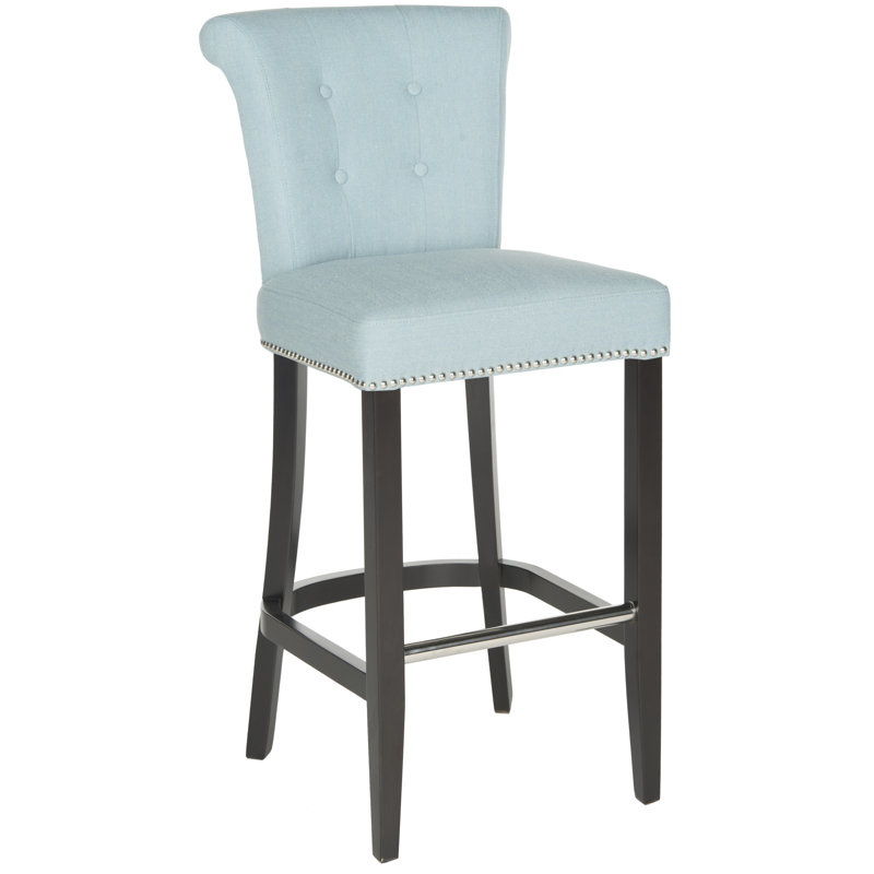 Tabouret de bar et de comptoir Arlease, Bleu ciel, Tabouret de bar (assise de 29,7 po de hauteur)