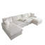Canapé en U en forme de U, canapé modulaire, très grand canapé Cloud avec console-1509918968