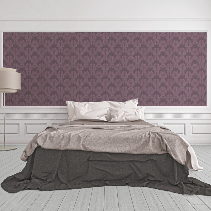 Tessuto 10.1m x 53cm Wallpaper, Purple and lilac