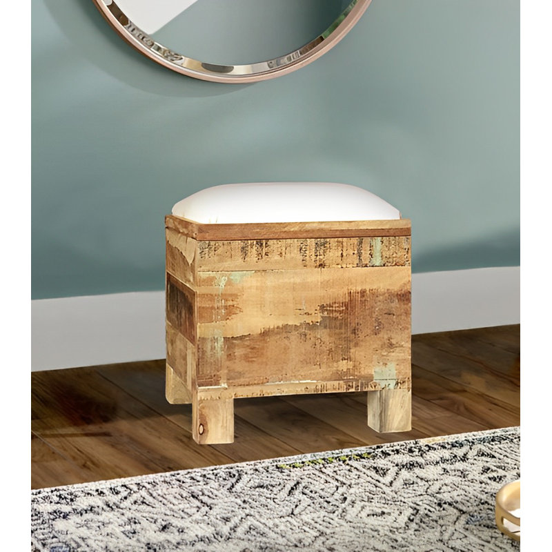Solid Wood Accent Stool