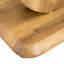 Table basse de style moderne avec plateau en panneau de fibres à densité moyenne et base en bois naturel