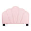 Lit plateforme capitonné en laine rose avec tête de lit festonnée à DEL, taille simple-1590488243-1590488266