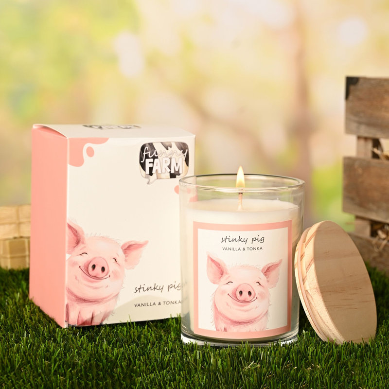 Vanilla Jar Candle with Glass Holder