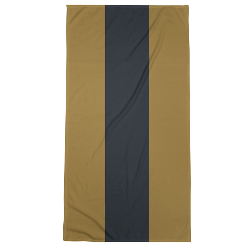 Beach Towel, Gold/Black