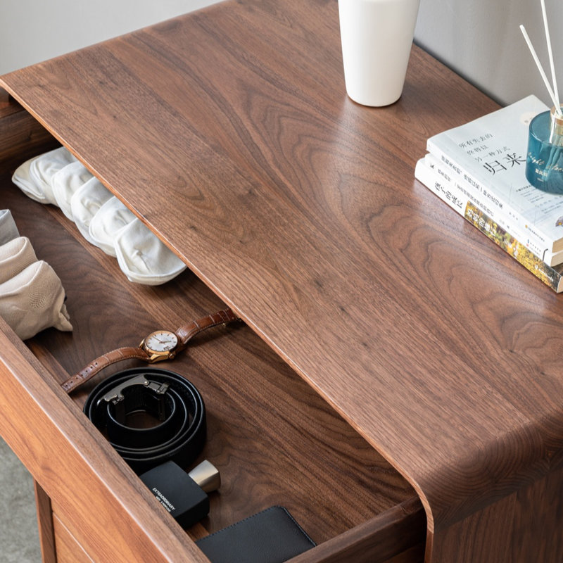 Armoire de rangement en noyer noir